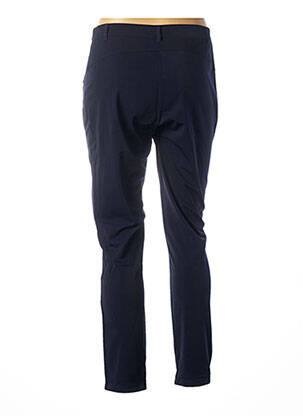Pantalon droit stretch taille normale bleu MALOKA femme