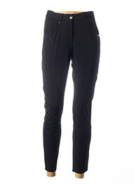 Pantalon droit stretch taille normale noir MALOKA femme