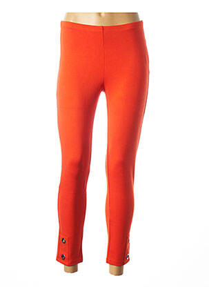 Legging tissage jersey orange MALOKA femme