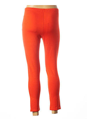 Legging tissage jersey orange MALOKA femme