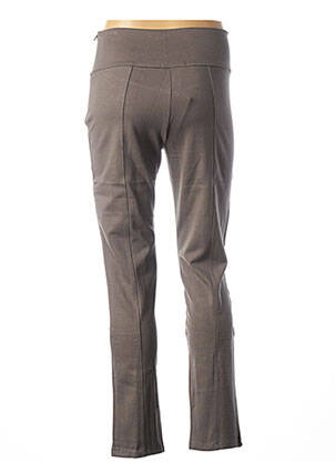 Pantalon droit stretch gris MALOKA femme