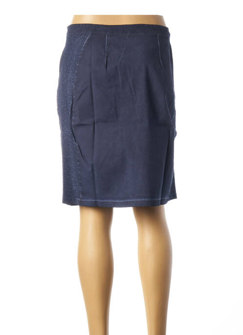 Jupe mi-longue bleu MALOKA pour femme