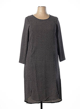 Robe mi-longue noir G!OZE femme