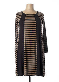 Robe mi-longue marron G!OZE femme