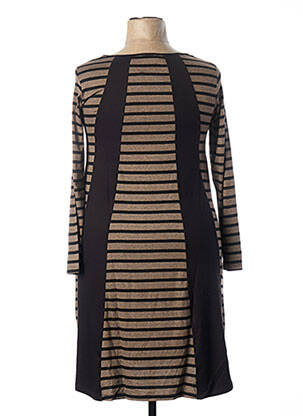 Robe mi-longue marron G!OZE femme