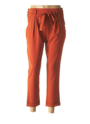 Pantalon 7/8 orange EMMA ELLA pour femme