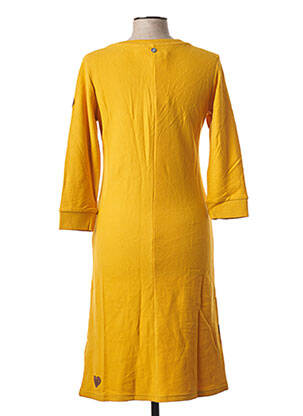 Robe mi-longue manches 3/4 manches 3/4 jaune RAGWEAR femme