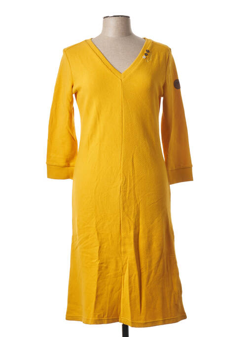 Robe mi-longue jaune RAGWEAR pour femme