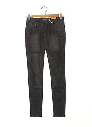 Jeans skinny tissage brut taille basse noir FREEMAN T.PORTER femme