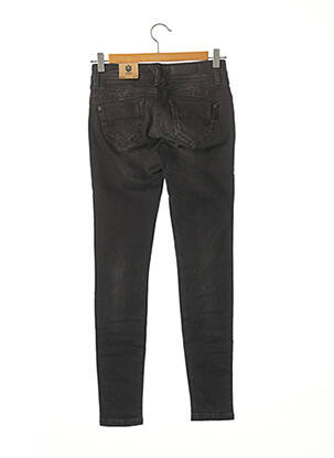 Jeans skinny tissage brut taille basse noir FREEMAN T.PORTER femme
