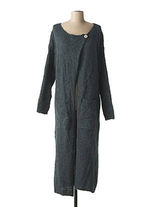 Gilet manches longues stretch bleu MAEVY femme