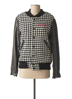 Blouson fermeture pressionnée noir FEMI-PLEASURE femme