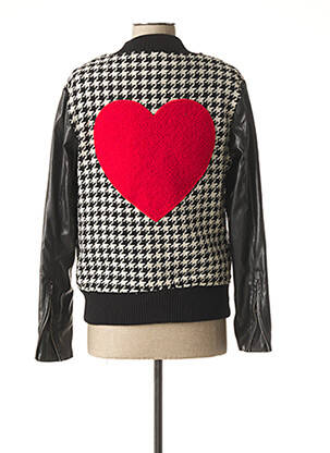 Blouson fermeture pressionnée noir FEMI-PLEASURE femme