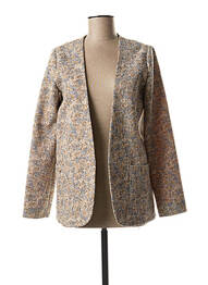 Veste chic col v beige ROSEANNA femme