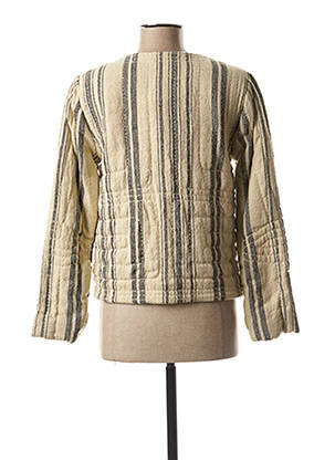 Veste casual col rond noir LAURENCE DOLIGE femme