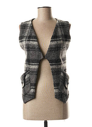 Gilet sans manche doublure gris TXELL MIRAS femme