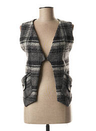 Gilet sans manche poches gris TXELL MIRAS femme