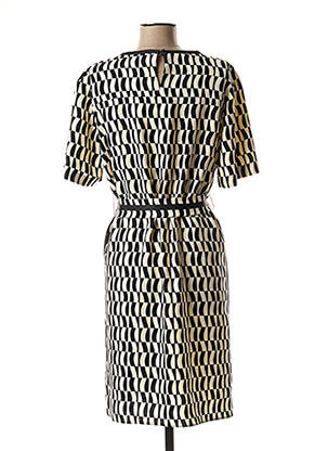 Robe mi-longue tissage crêpe noir MARELLA femme