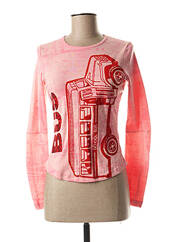 T-shirt rose CUSTO pour femme seconde vue