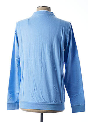 Sweat-shirt stretch manches longues bleu MON HANBOK homme