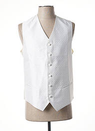 Gilet sans manche bi-matiére beige TOUCHE FINALE homme