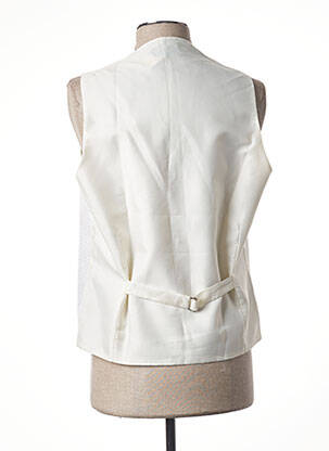 Gilet sans manche effet matière satinée beige TOUCHE FINALE homme