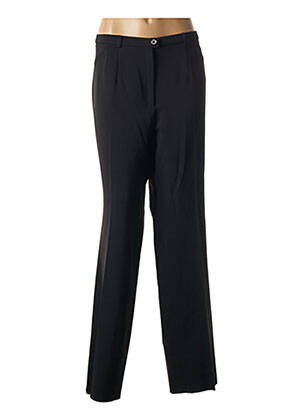 Pantalon droit taille élastique noir CHRISTIAN MARRY femme