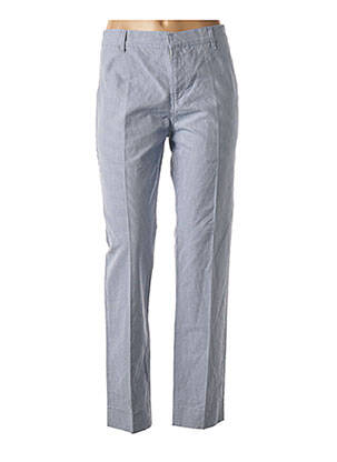 Pantalon droit fermeture zippée sous rabat avec crochet taille normale bleu GOLDEN GOOSE DELUXE BRAND femme