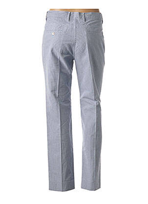 Pantalon droit fermeture zippée sous rabat avec crochet taille normale bleu GOLDEN GOOSE DELUXE BRAND femme