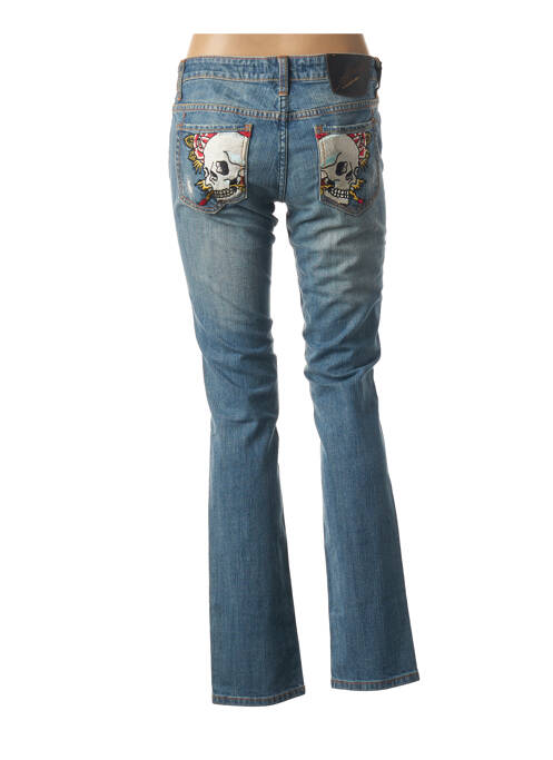 Jeans coupe slim bleu ED HARDY pour femme