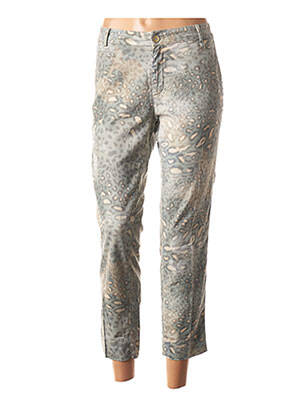 Pantalon 7/8 stretch taille basse gris MASON'S femme