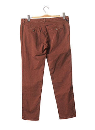 Pantalon 7/8 stretch taille normale marron REIKO femme