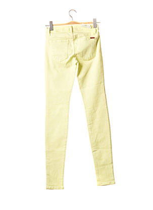 Jeans skinny stretch taille basse jaune JOE S femme