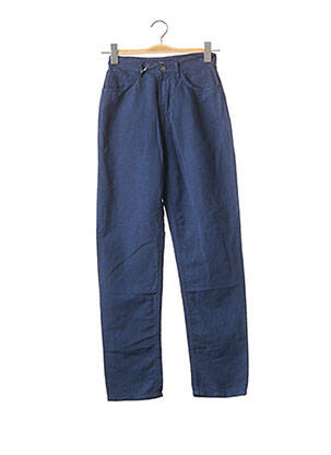 Pantalon droit taille haute taille haute bleu CERRUTI 1881 femme