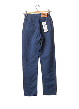 Pantalon droit taille haute taille haute bleu CERRUTI 1881 femme