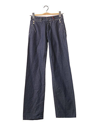 Pantalon droit stretch taille basse bleu MARITHE & FRANCOIS GIRBAUD femme