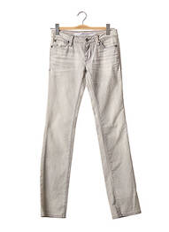 Jeans coupe slim slim taille basse gris ED HARDY femme