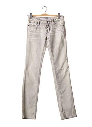 Jeans coupe slim slim taille basse gris ED HARDY femme