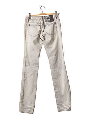Jeans coupe slim slim taille basse gris ED HARDY femme