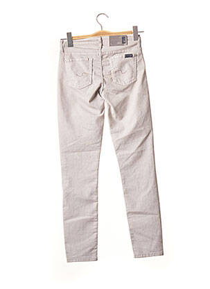 Jeans skinny stretch taille basse gris 7 FOR ALL MANKIND femme