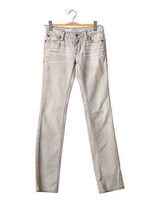 Jeans coupe slim gris ED HARDY pour femme