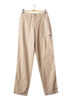 Pantalon droit beige TOMMY HILFIGER pour homme