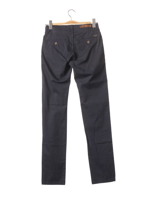 Pantalon chino tissage popeline taille normale bleu BIAGGIO homme