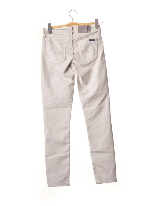 Jeans skinny stretch taille basse gris 7 FOR ALL MANKIND femme