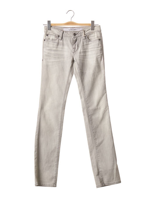 Jeans coupe slim gris ED HARDY pour femme