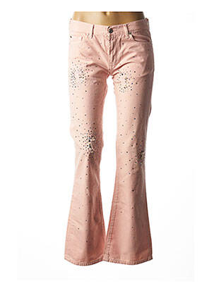 Jeans bootcut sélection denim taille basse rose purple and pink femme