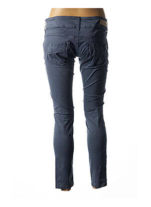 Pantalon 7/8 stretch taille basse bleu MELTIN'POT femme