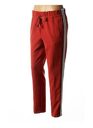 Pantalon droit stretch orange CLOSED femme