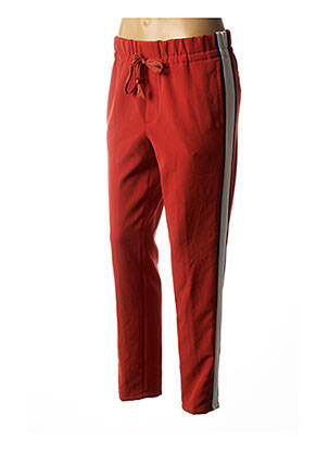 Pantalon droit stretch orange CLOSED femme