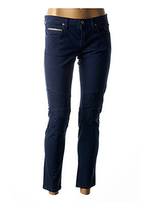 Pantalon 7/8 stretch taille basse bleu PAUL & JOE femme